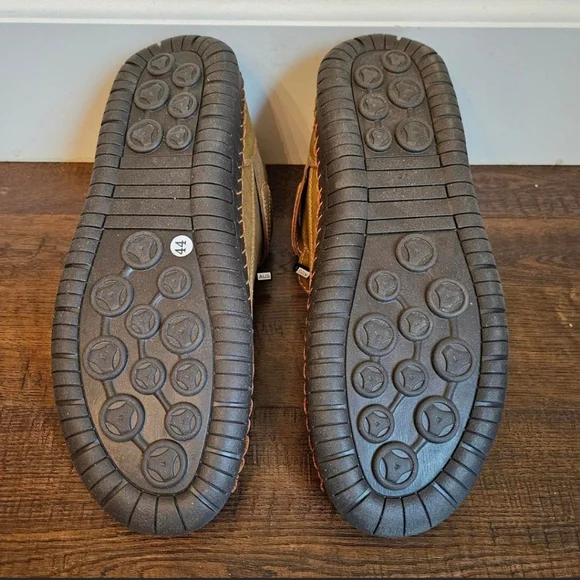 Men’s Tan Slip-On Loafers with Elastic Lacing - Picture 4 of 4